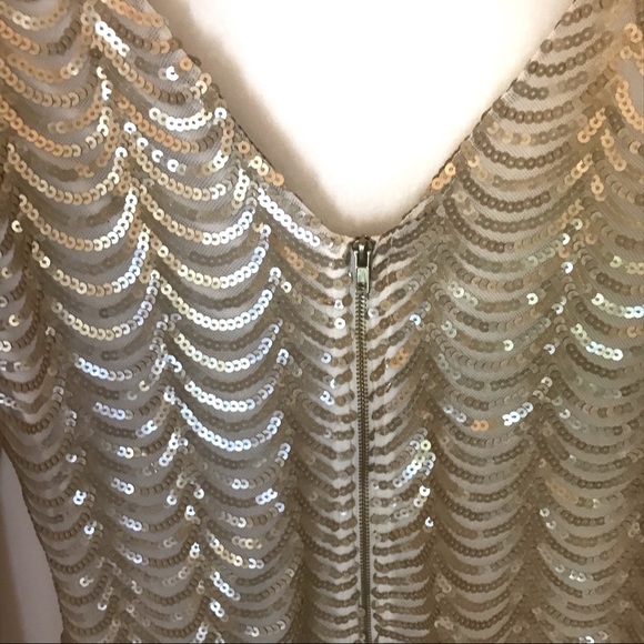 Gold Sequin Dress Size S - Picture 5 of 6